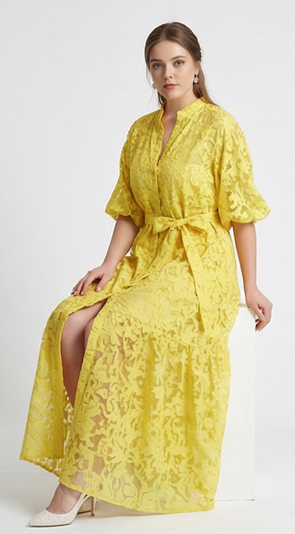 Robe Maria Studio J - robe douce élégante femme grande taille collection printemps été 2026