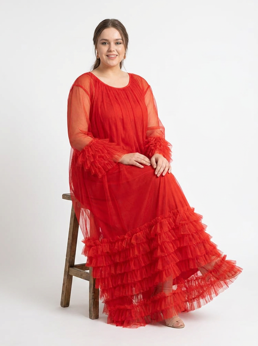 Robe Sarah – Studio J | Rouge