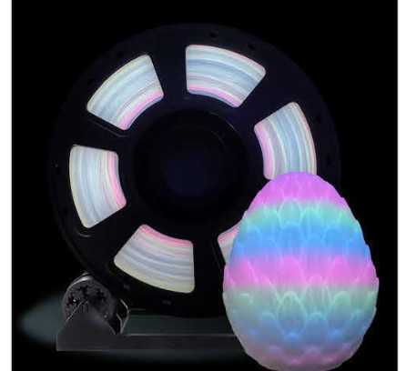 Filament 3D PLA Fluorescent – 1.75 MM – 1 KG - Arc en ciel - Studio J