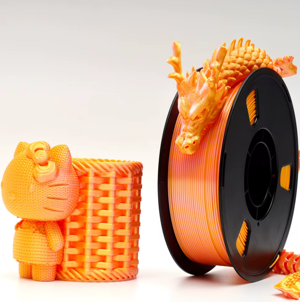 Filament 3D PLA Silk – 1.75 mm – 1 kg Rose Or - Studio J