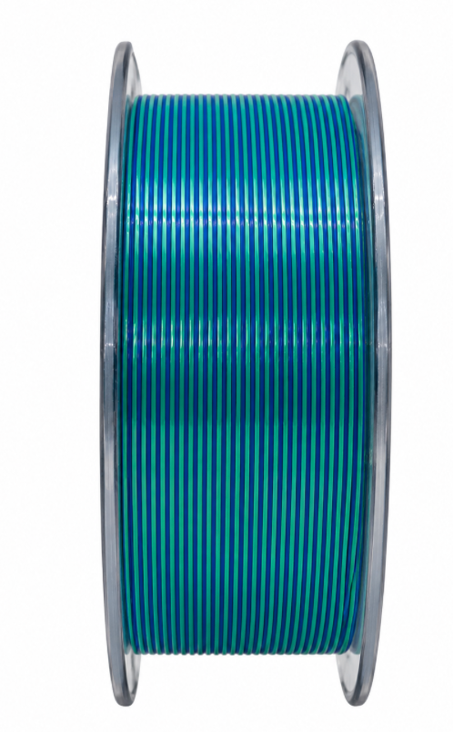 Filament 3D PLA Silk – 1.75 mm – 1 kg Bleu Vert