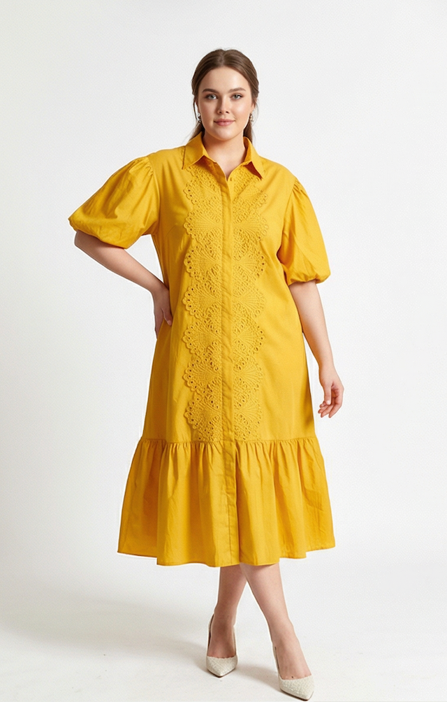 Robe Barbara grande taille colorée - Studio J - Printemps/Été 2026