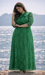 Robe maxi en dentelle Pauline