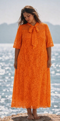 Robe maxi en dentelle Pauline