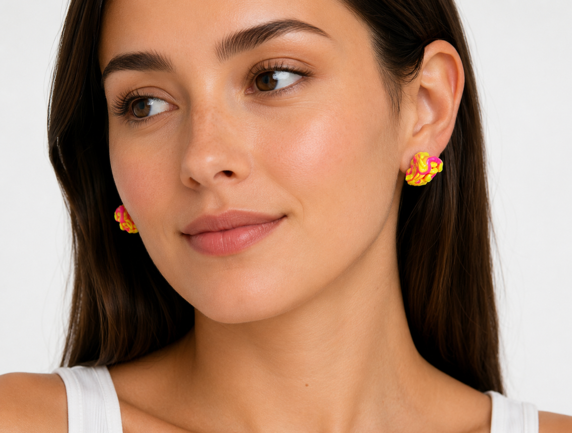 Boucle d'oreille créative