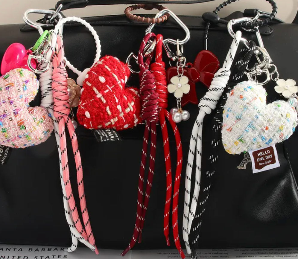 Bag Charm Cœur Crochet – Studio J