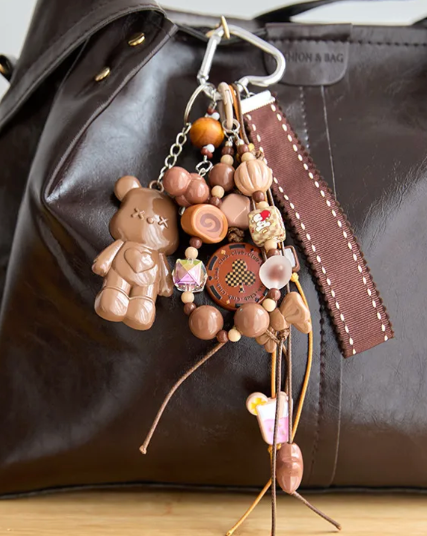 Bag Charm ourson chocolat – Studio J