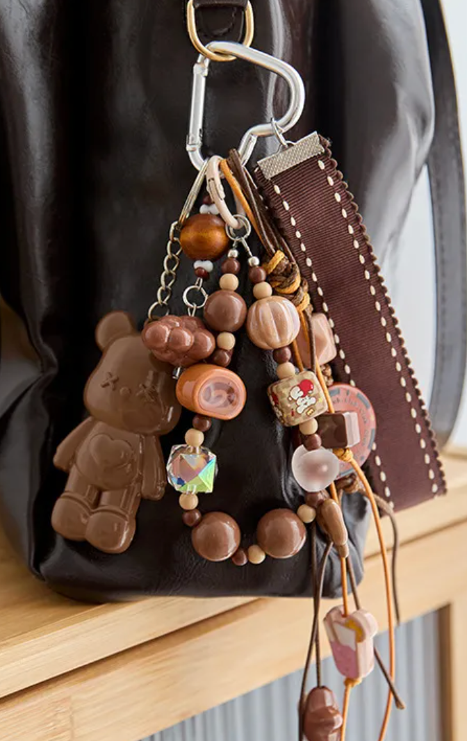 Bag Charm ourson chocolat – Studio J