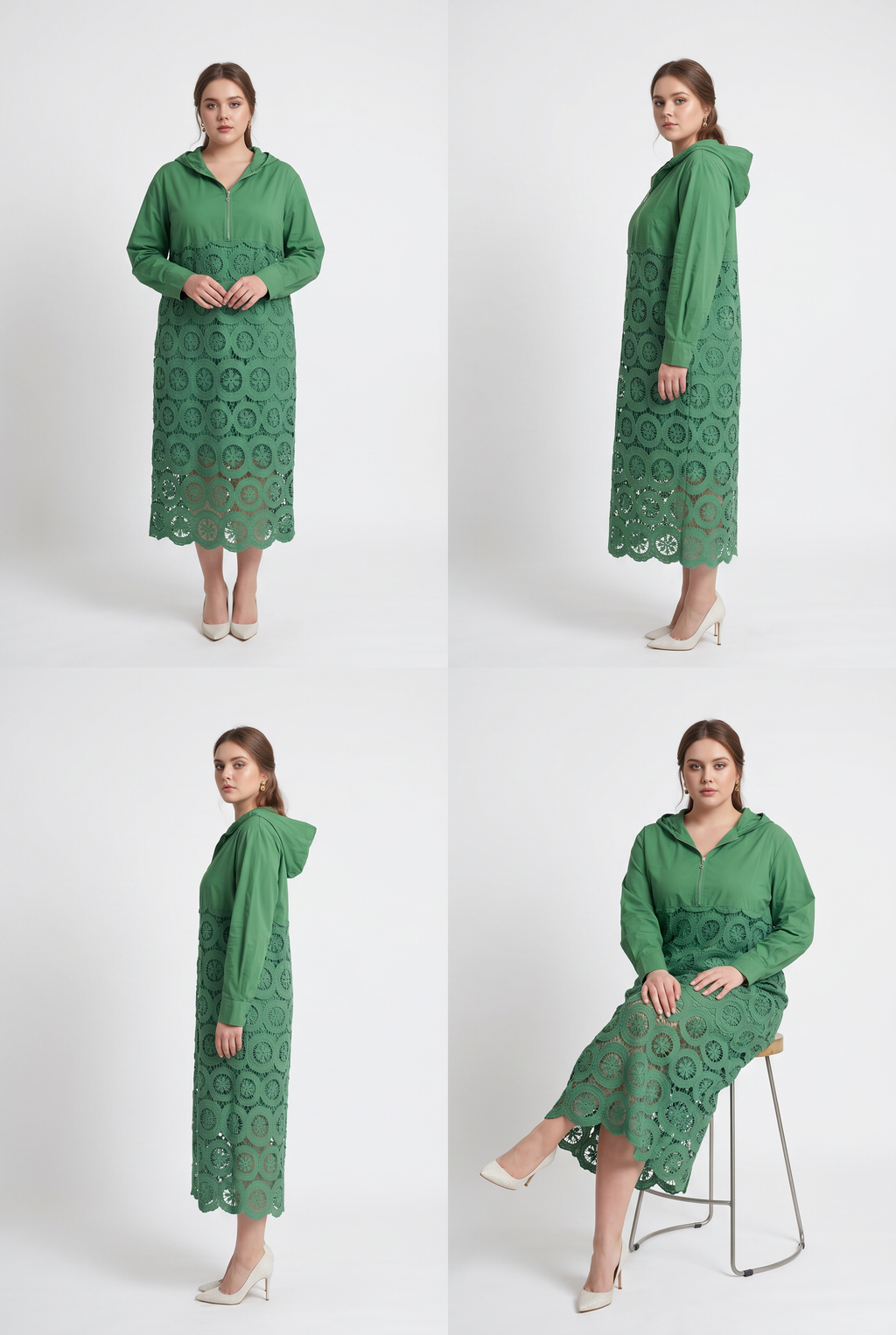 Robe Camille – Robe Longue Coton Femme Grande Taille | Studio J